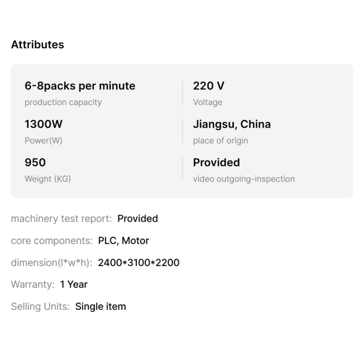 سیستم مهر و موم و بسته بندی حوله میکروفیبر نیمه خودکار