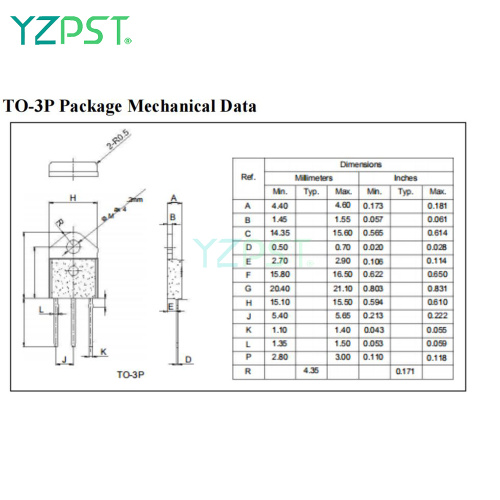 30A 600V triac TO-3PA complying with UL standards