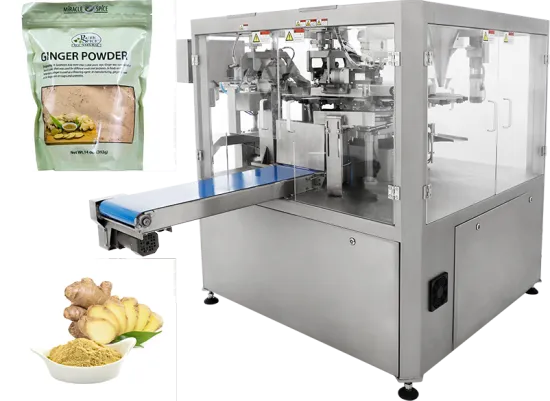Doypack Ginger Powder Rotary Packing Machine