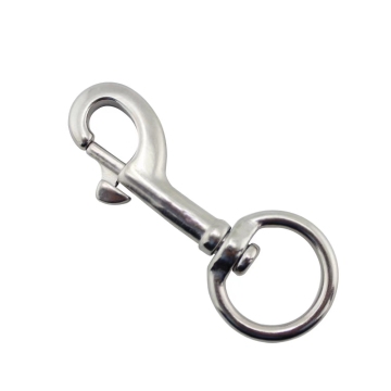 Stainless Steel Swivel Carabiner with Round Single Swivel Snap Hook Seller