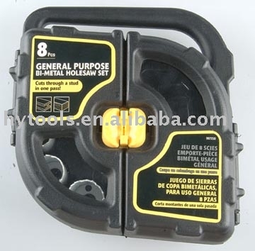 8 Piece General Purpose hole saw set