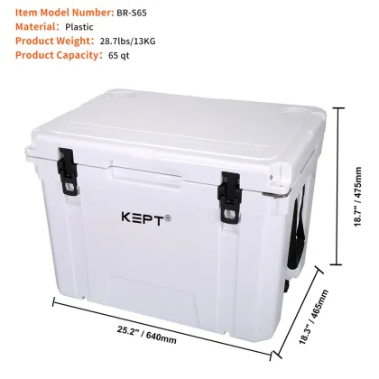 Waterproof and Shatterproof 65qt Rotomolded Ice Cooler Box - Igloo Cooler