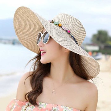 Straw Hat Beach Sun Hat Upf 50+