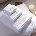 Custom Spa Hotel Face Towel Washcloth White Cotton