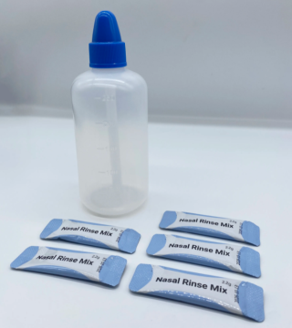 Wholesale Bulk LDPE Plastic Nose Wash Bottles 250ml with Blue Lid