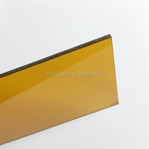 2mm transparent PC wave tile canopy