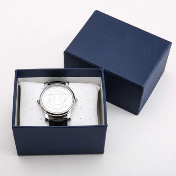 Fashion Blue Black Paper Watch Box