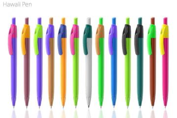 2016 New Plastic Ball Pen-Hawaii Pen Solid Color