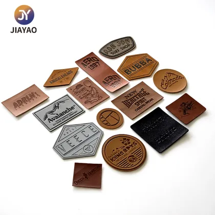 Jeans leather labels for brand