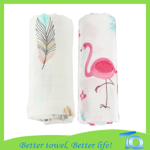 120*120cm Muslin Swaddle Organic Bamboo Baby Blanket