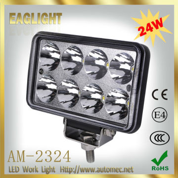 10-30V DC 24W waterproof IP67 Automotive LED Work Light
