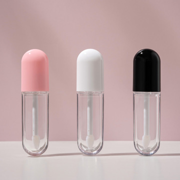 Wholesale Custom Logo Transparent Lip Color Tubes 4ml Packaging
