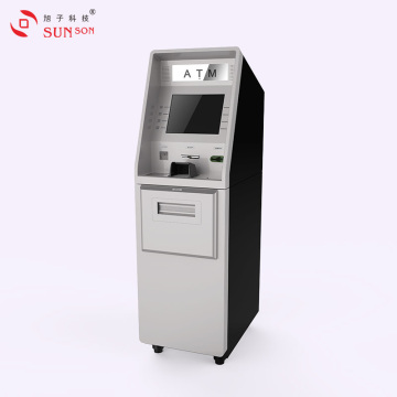 د ATM اتومات ټیلر ماشین د 2 کسټونو سره