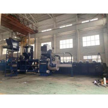 Horizontal Steel Scrap Chips Dust Briquetting Machine