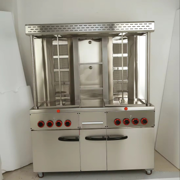 Elektryczny i gazowy typ stojący maszyna Shawarma regulowana dla kurczaka i grilla grilla