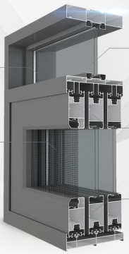 Balcony kitchen aluminum heavy sliding door aluminum profile