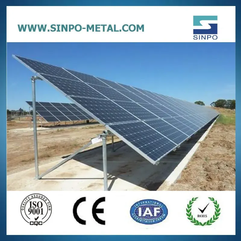 Solar Panel Ground Mounting System with Screw Fixation