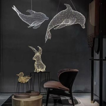 Full Sky Star Iron Mesh Pendant Light