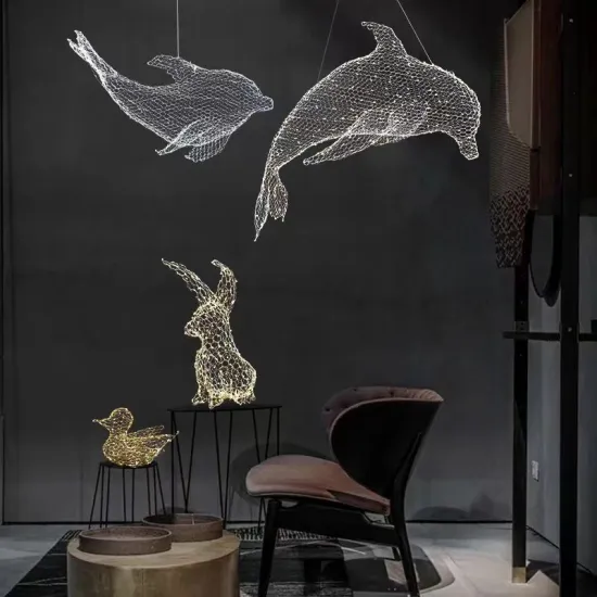 Full Sky Star Iron Mesh Pendant Light