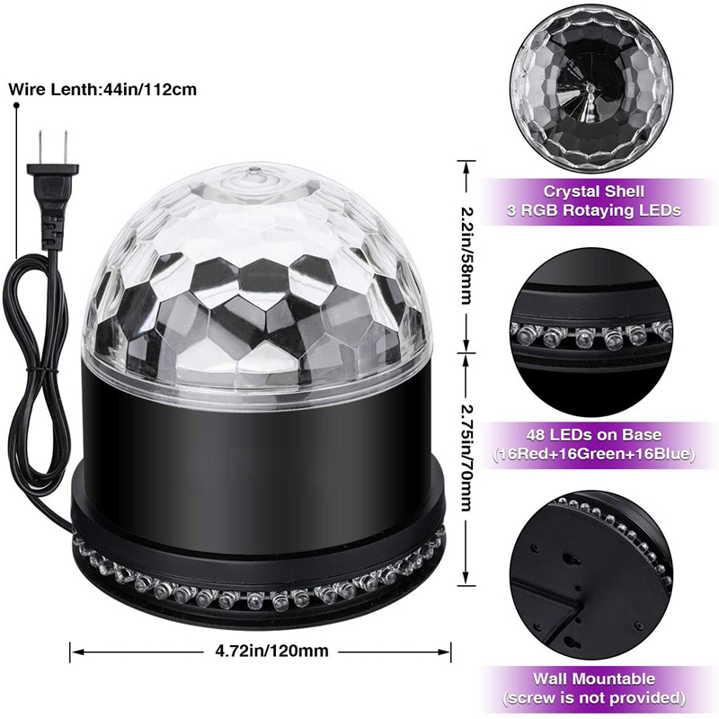 Mini Type Led Crystal Magic Disco Ball