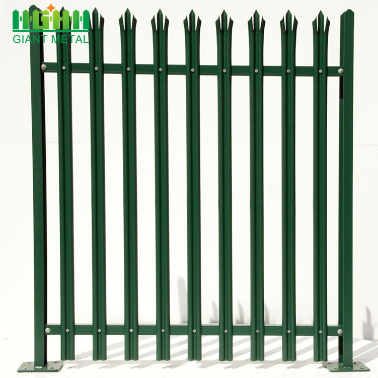 Easily Assembled W section Palisade Fence with Decoration