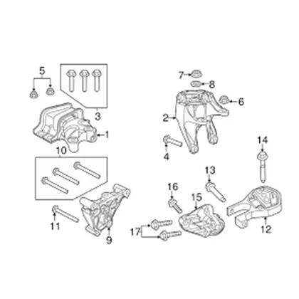 Transmission Mount Left/A3533/GP3533 for 2016-2021 Ram ProMaster