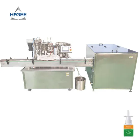 30ml Glass Vial Chinese Herbs Nasal Spray Filling and Capping Machine