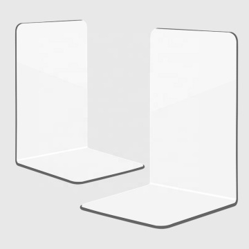 Acrylic L-Shaped Bookshelf and Display Stand for Books and Magazines