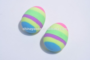 Colorful egg rubber bouncing ball