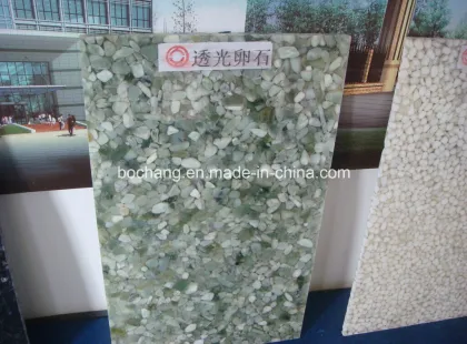 Artificial Stone Sunshine Green Pebblestone