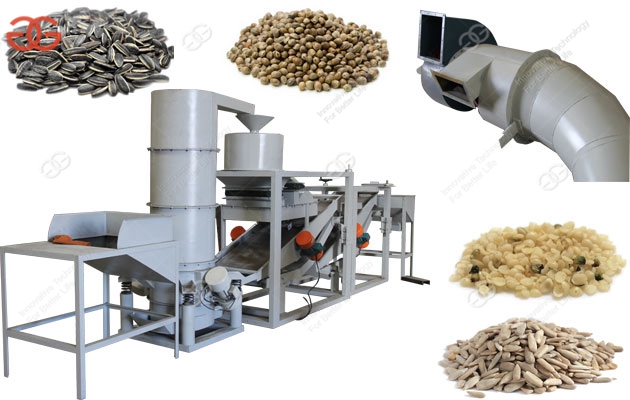 commercial sunflower seeds hulling line