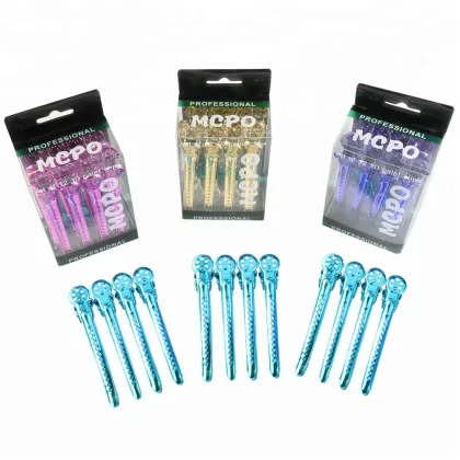 Professional Private Label Non-Slip Duckbill Metal Hair Cutting Clips for Salons