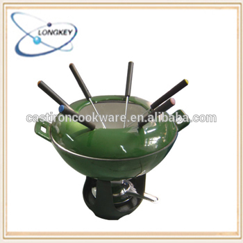 SGS qualified qualified enamel cast iron fondue