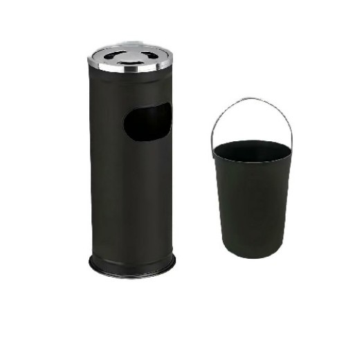 Robuster Outdoor-Mülleimer mit Deckel