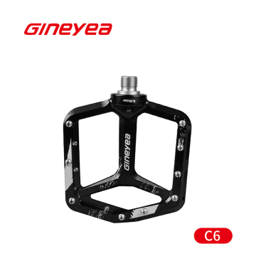 Szeroka platforma Aluminiowe płaskie pedały MTB Kołki antypoślizgowe Wrzeciono CrMo Łożysko DU Pedały rowerowe C6