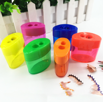 Wholesale Double Hole Cosmetic Pencil Sharpener for Eyeliner and Eyebrow