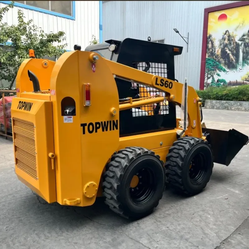 China Best Manufacture Mini Compact Small Wheeled Tracked Track 50HP 65HP 75HP 85 HP 90HP 120HP 850/1200 Kg Diesel EPA Euro5 Engine Skid Steer Loader Price