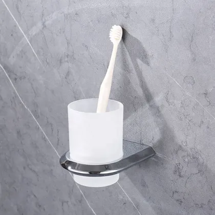 Modern Mouthwash Cup Holder - Duxini Stainless Steel Toothbrush Cup Holder