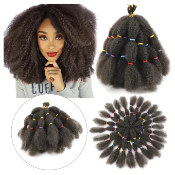 Hot Selling Marley Braids Synthetic Hair 12 Inches Afro Kinky Bulk Crochet Twist Braiding Extension Hair marley hair afro kinky