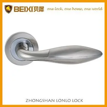 Zinc reversible entry privacy passage door lever lock door handle