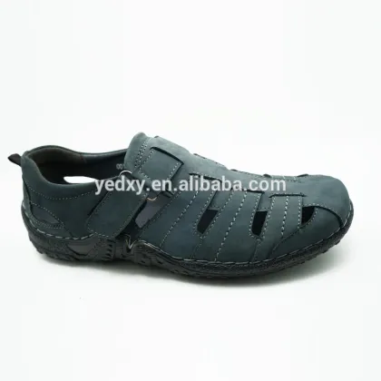 fashionable and comfortable men's hole summer geneine leather casual shoes