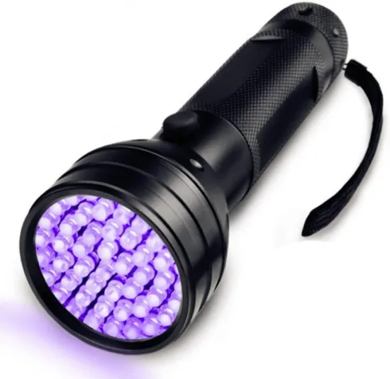 Heytorc 365Nm UV Flashlight: Super Bright, Long-Range, Fingerprint Rechargeable LED Flashlight