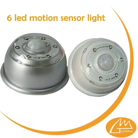 trade assurance day and night modes sensor light, 6 led mini motion sensor outdoor lights, colorful sensor light