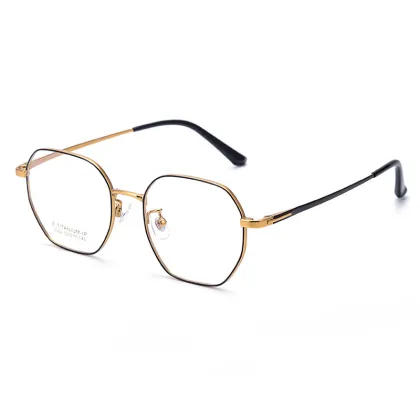 Ultralight Half Titanium Myopia Glasses - Retro Round Frame Eyewear for Men and Women