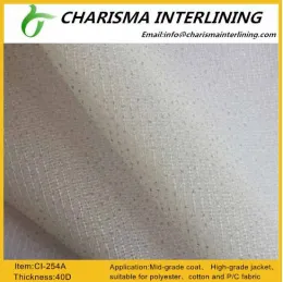 Charisma woven interlining double-dot coating elastic interlining 254A
