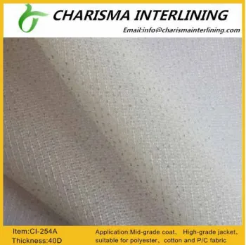 Charisma woven interlining double-dot coating elastic interlining 254A