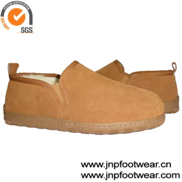 Mens Genuine Sheepskin Bootie Slipper