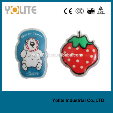 2016 mini cartoon megic metal gel pocket hand warmer atomic collision Automatic heat for promotion