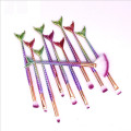 10Pcs/Set Professional Mermaid Makeup Brushes Set Eye Set Kits Shadow Eyeliner High Quality Makeup Brush Tools Eyebrow Tools Kit