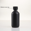 2oz mot Matte qora shisha idishni doimiy shisha tomchisi